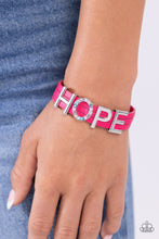 Load image into Gallery viewer, Hopeful Haute - Pink Bracelet Paparazzi
