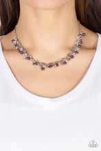 Load image into Gallery viewer, Soft-Hearted Shimmer Purple Necklace
