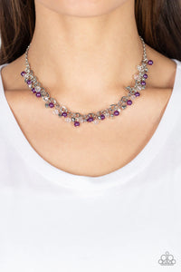 Soft-Hearted Shimmer Purple Necklace