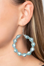 Load image into Gallery viewer, The PEARL Next Door Blue Earrings
