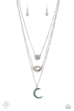 Load image into Gallery viewer, Lunar Lineup - Blue  Necklace
