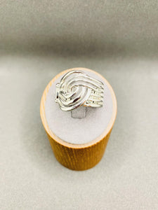 Interlocked Insignia Silver Ring