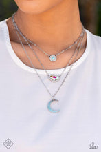 Load image into Gallery viewer, Lunar Lineup - Blue  Necklace
