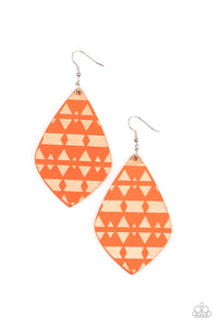 Zimbabwe Zoo - Orange Earrings