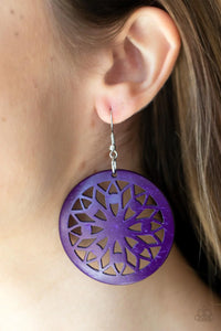 Ocean Canopy - Purple Earrings -