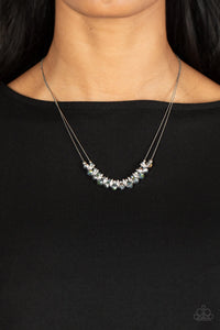 Shimmering High Society Silver Necklace