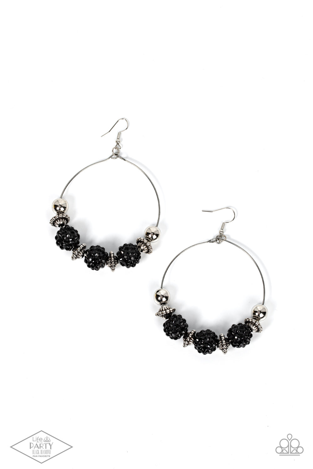 I Can Take a Compliment - Black  Earring