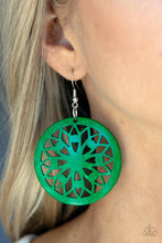 Load image into Gallery viewer, Ocean Canopy - Green Earring
