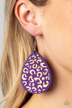 Load image into Gallery viewer, Suburban Jungle - Purple Earring
