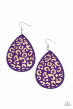 Load image into Gallery viewer, Suburban Jungle - Purple Earring
