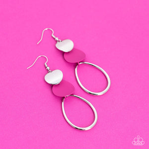 Retro Reception - Pink Earring