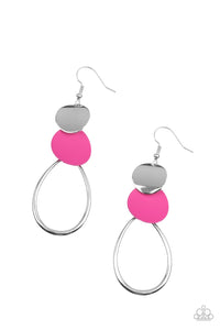 Retro Reception - Pink Earring