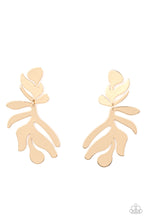 Load image into Gallery viewer, Palm Picnic - Gold Earring
