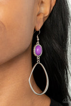 Load image into Gallery viewer, Adventurous Allure - Purple Earring
