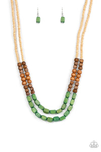 Bermuda Bellhop - Green Necklace