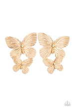 Load image into Gallery viewer, Blushing Butterflies - Gold Earring
