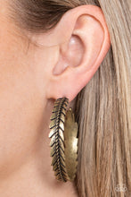 Load image into Gallery viewer, Flew The Nest - Brass Earring
