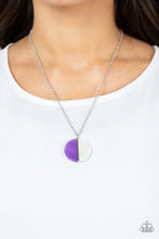 Load image into Gallery viewer, Elegantly Eclipsed - Purple Necklace
