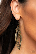 Load image into Gallery viewer, Twinkle for Two - Brass Earring
