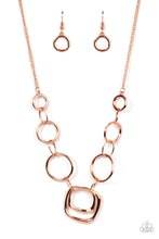 Load image into Gallery viewer, Linked Up Luminosity - Copper Necklace
