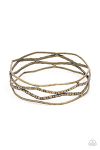 A Narrow ESCAPADE - Brass Bracelet