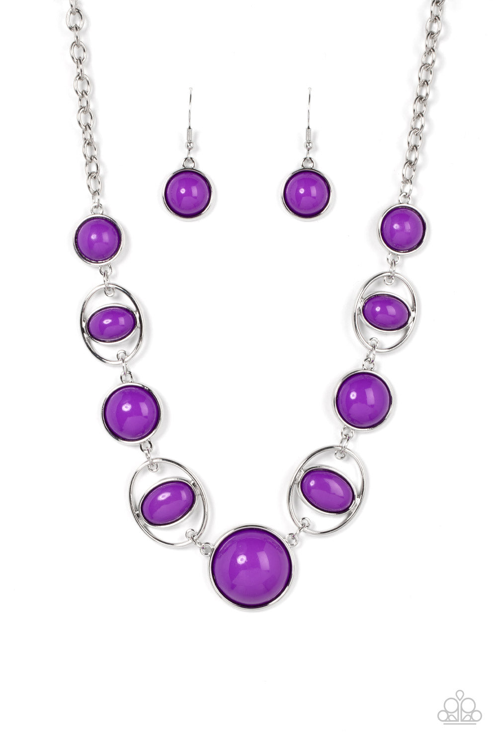 Eye of the BEAD-holder - Purple Necklace