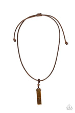 Load image into Gallery viewer, Comes Back ZEN-fold - Brown Necklace
