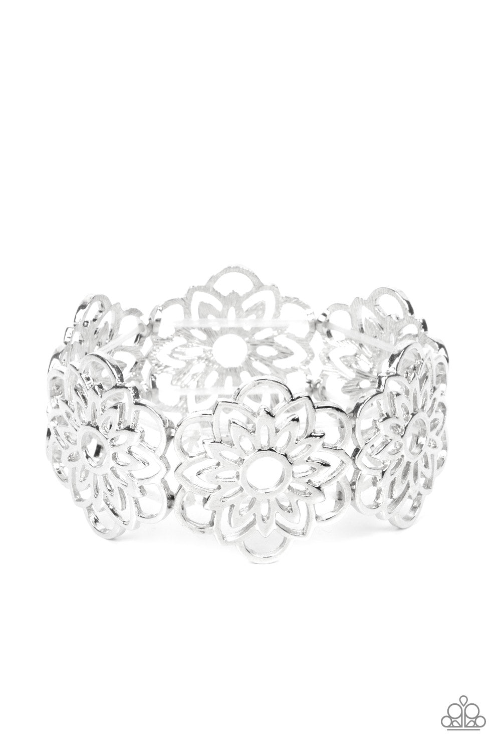 Baroque Bouquet - Silver Bracelet