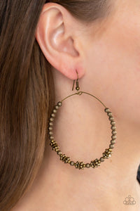 Simple Synchrony - Brass Earring