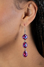 Load image into Gallery viewer, Reflective Rhinestones - Pink Earring
