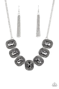 Iced Iron - Silver Necklace