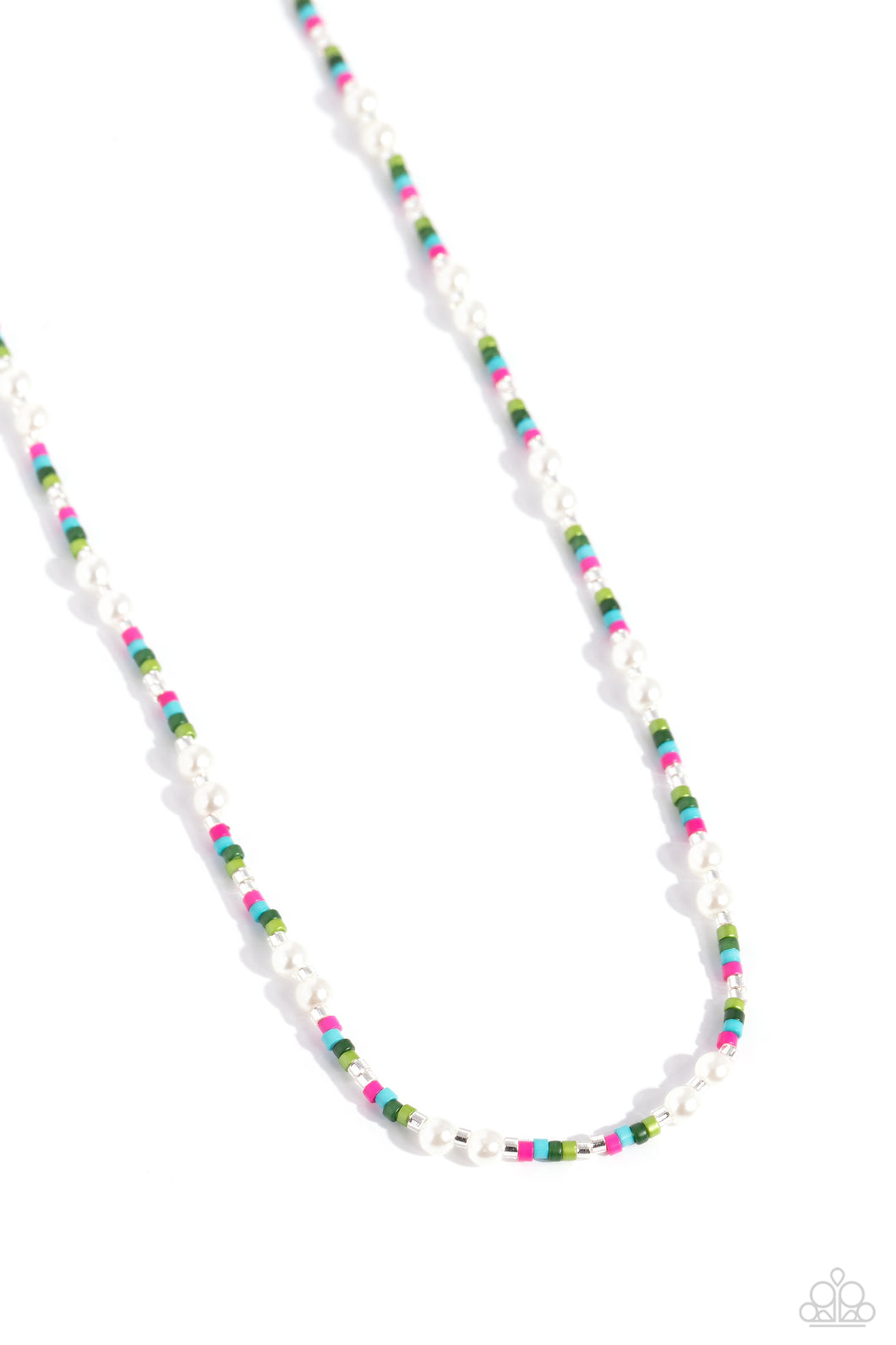 Colorblock Charm - Green Necklace Paparazzi