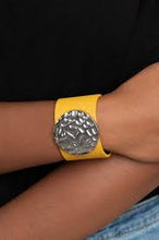 Load image into Gallery viewer, Paparazzi Accessories: The Future Looks Bright - Yellow Leather Bracelet
