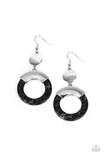 Load image into Gallery viewer, PAPARAZZI - ENTRADA AT YOUR OWN RISK - BLACK EARRINGS
