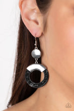 Load image into Gallery viewer, PAPARAZZI - ENTRADA AT YOUR OWN RISK - BLACK EARRINGS
