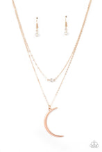 Load image into Gallery viewer, Modern Moonbeam - Rose Gold Necklace
