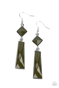 Hollywood Harmony Green Earrings