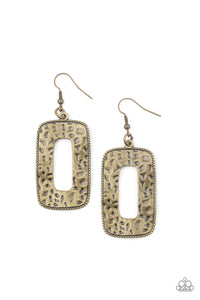 Primal Elements - Brass Earrings