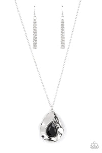 Surrealist Sparkle - Black Necklace