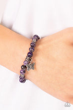 Load image into Gallery viewer, Butterfly Nirvana Purple Stone Bracelet
