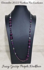 Juicy Gossip Purple Necklace