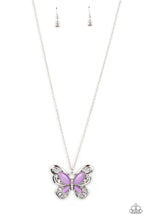 Load image into Gallery viewer, Wings Of Whimsy - Purple Necklace
