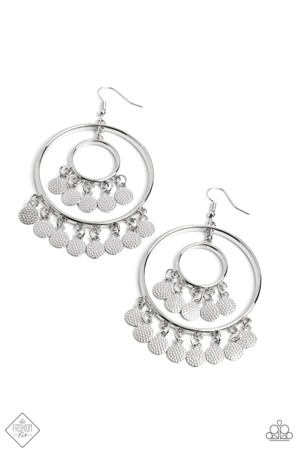 Caviar Command Silver Earrings