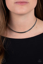 Load image into Gallery viewer, In No Time Flat Black Choker Necklace
