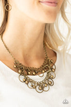 Load image into Gallery viewer, Paparazzi Warning Bells-Brass Necklace
