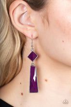 Load image into Gallery viewer, Hollywood Harmony - Purple Earrings
