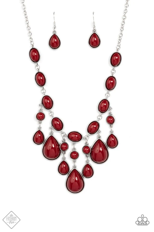 Mediterranean Mystery - Red Necklace